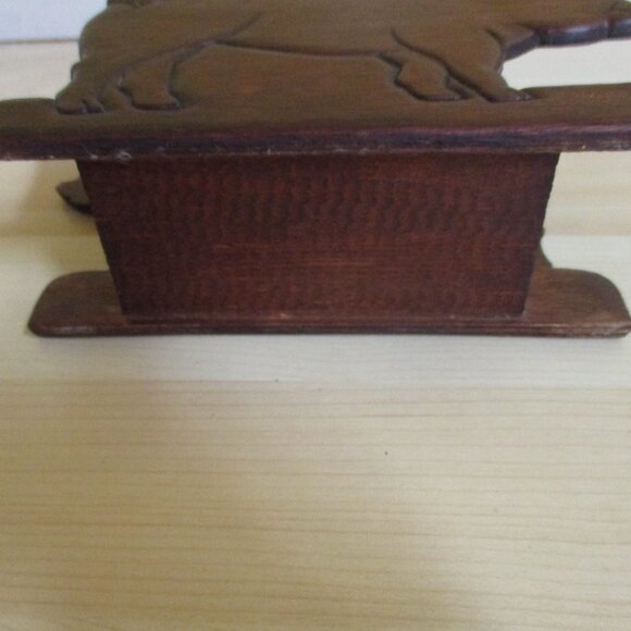 FINAL SALE Leaving Poshmark! VTG Wooden PIG, rustic Napkin/Letter holder - Picture 3 of 7